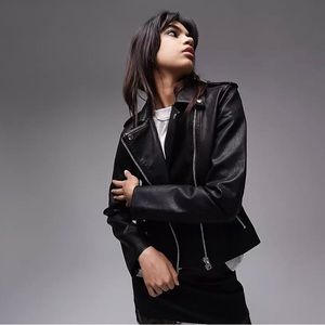 Top shop leather jacket